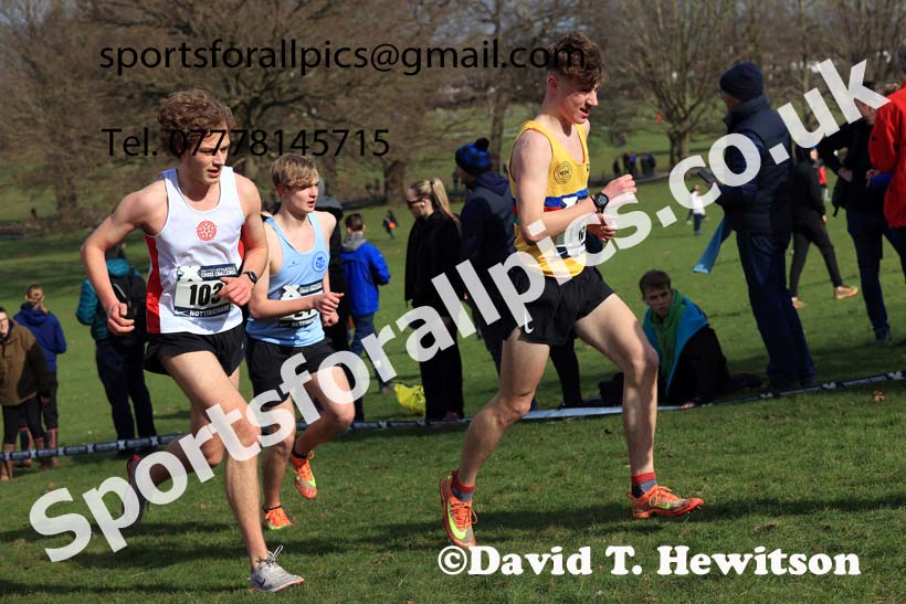 Mens Under-20s, 2024 CAU Inter Counties Cross Country Champs., Wollaton Park, Nottingham. Photo: David T. Hewitson/Sports for All Pics